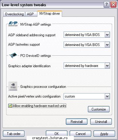 modare 6200@6600 foloseste programul rivatuner (se poate downloada pe)se merge rubrica low level